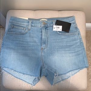 L’Agence Ryland high rise denim shorts